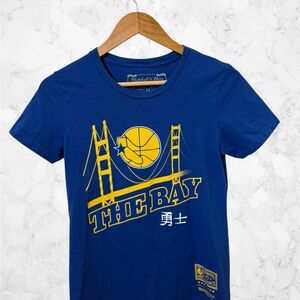 Mitchell & Ness Blue Tee Golden State Warriors With Chinese New Year Theme